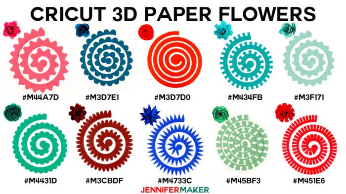 Download How To Make Cricut Paper Flowers All 10 Jennifer Maker PSD Mockup Templates