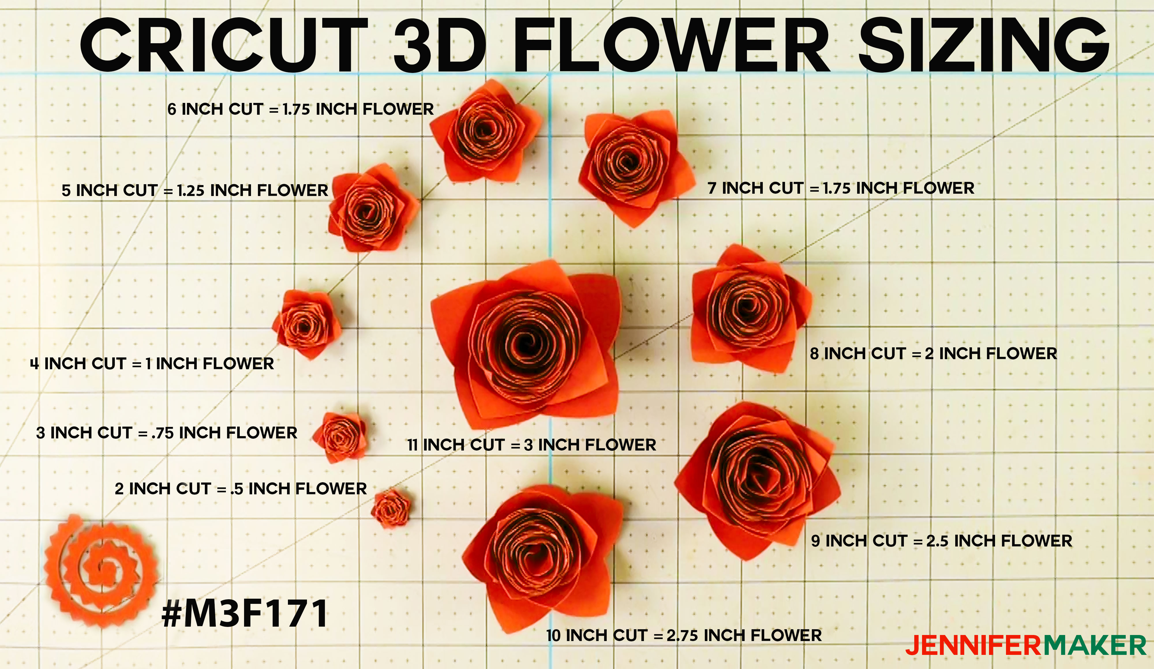 Printable Paper Flower Size Chart - Get What You Need For Free