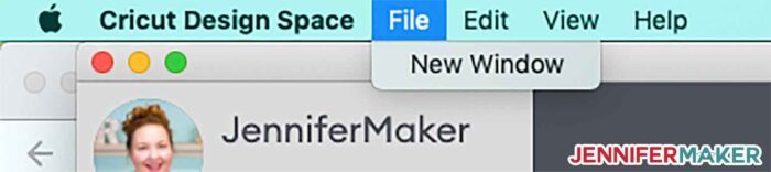 Creating a New Window for Cricut Design Space