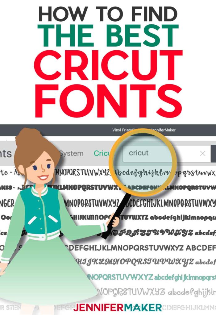 Cricut Fonts List: How to Find the Best Fonts in Cricut Design Space + Free Cheat Sheet!