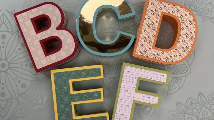 Large Flat Cardboard Letters, Numbers | Custom Decorative Letters & Numbers  | Personalized Giant Letters for Wall Decor | Waterproof | Craft Letters 