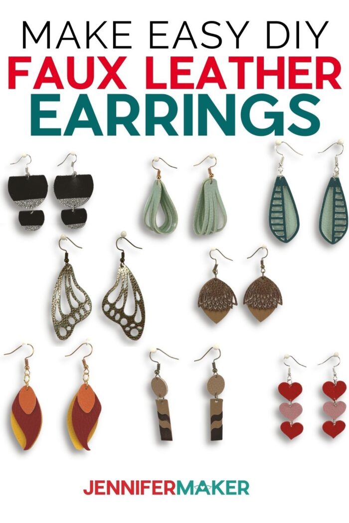 Leather and Yarn Earrings: Quick Cricut Craft - Moogly