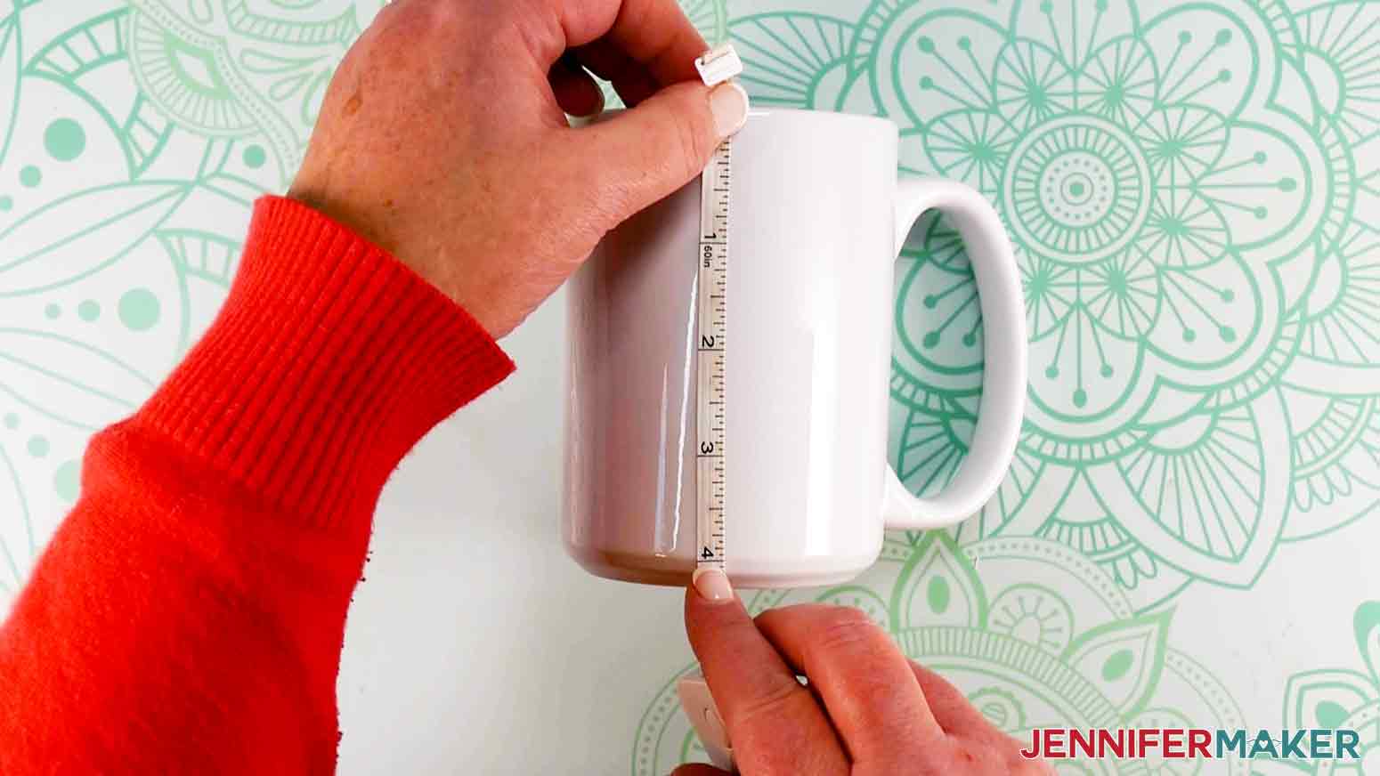 DIY Cricut Gift Ideas Measure Mug Height