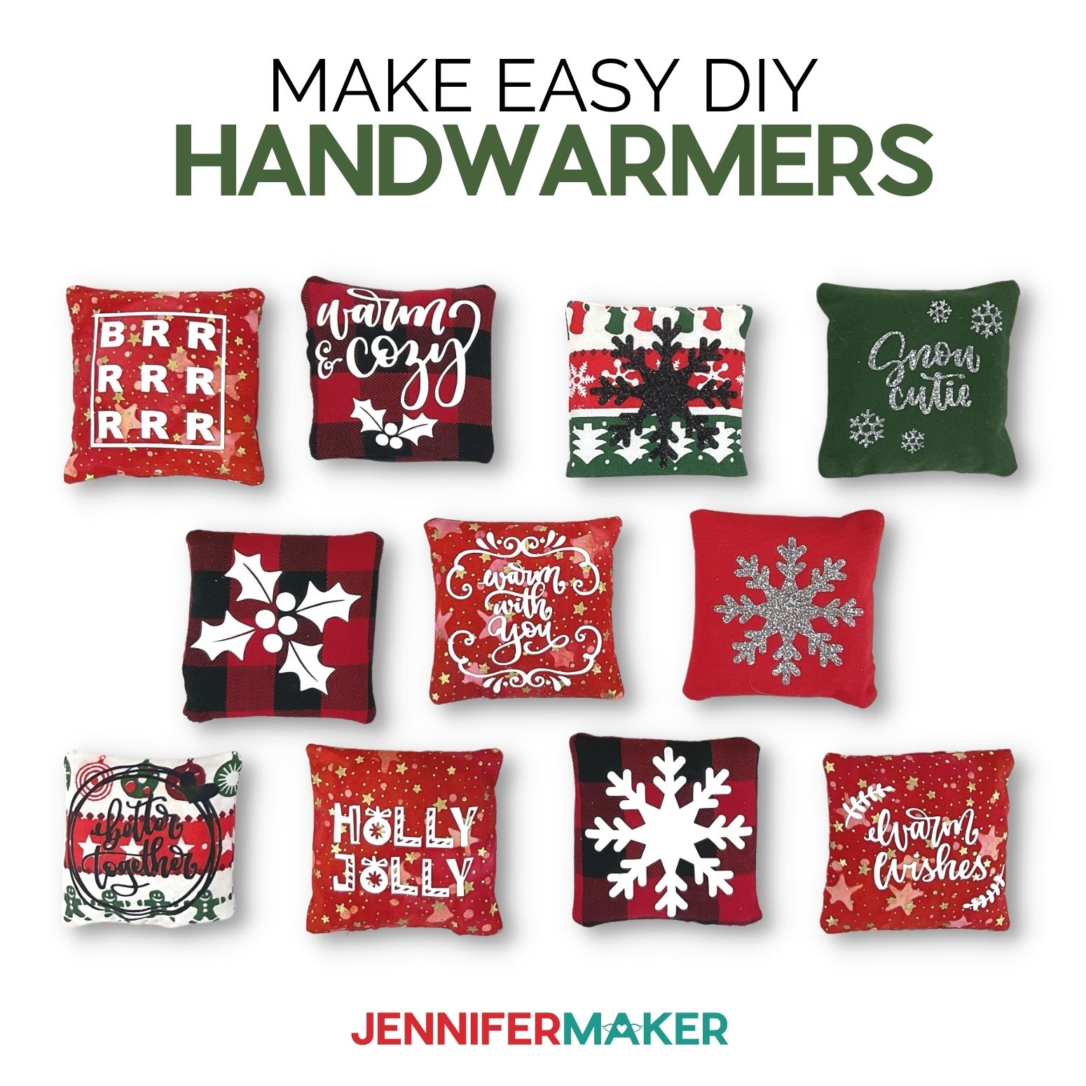 DIY Hand Warmers: Cute Sew and No-Sew Versions! - Jennifer Maker