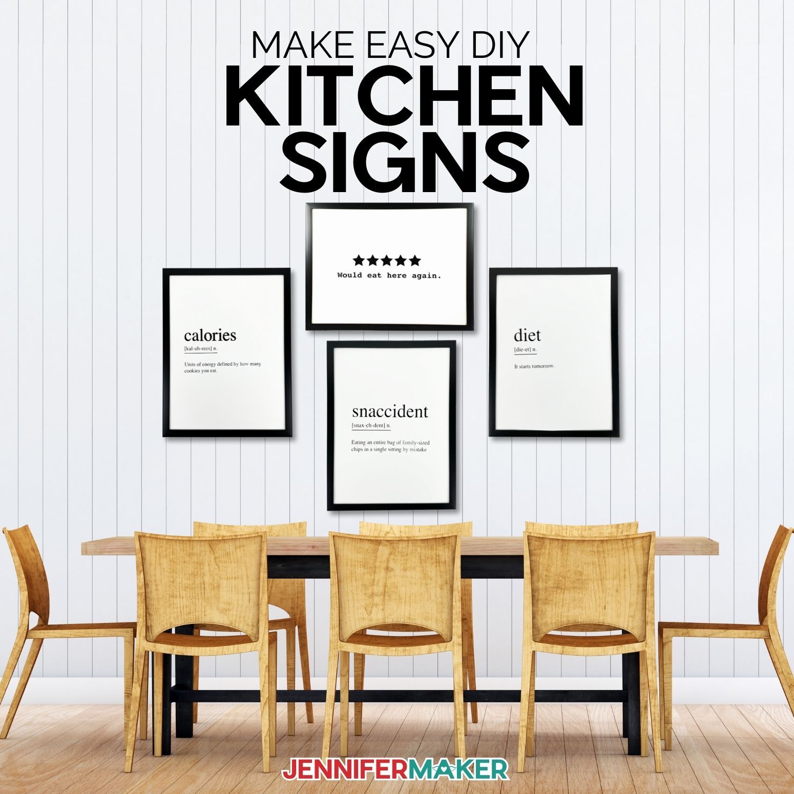 DIY Kitchen Wall Signs