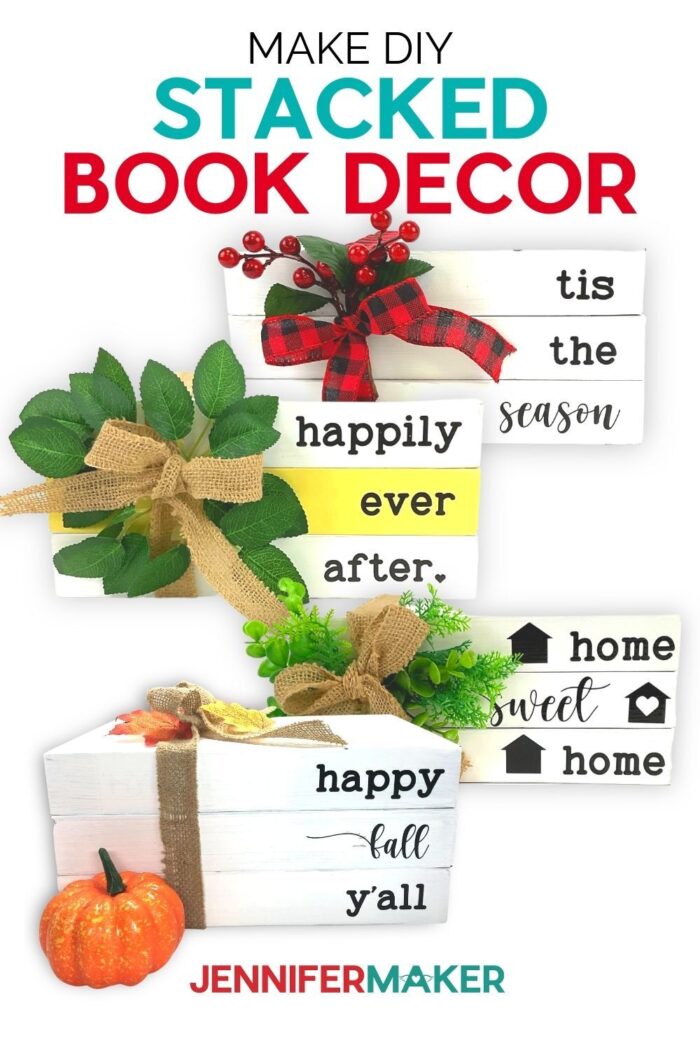 DIY GLAM DESIGNER BOOK STACK OUT OF GIFT BOXES 