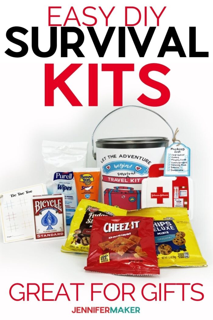 DIY Survival Kits: Fun Gifts for Travel & Christmas! - Jennifer Maker