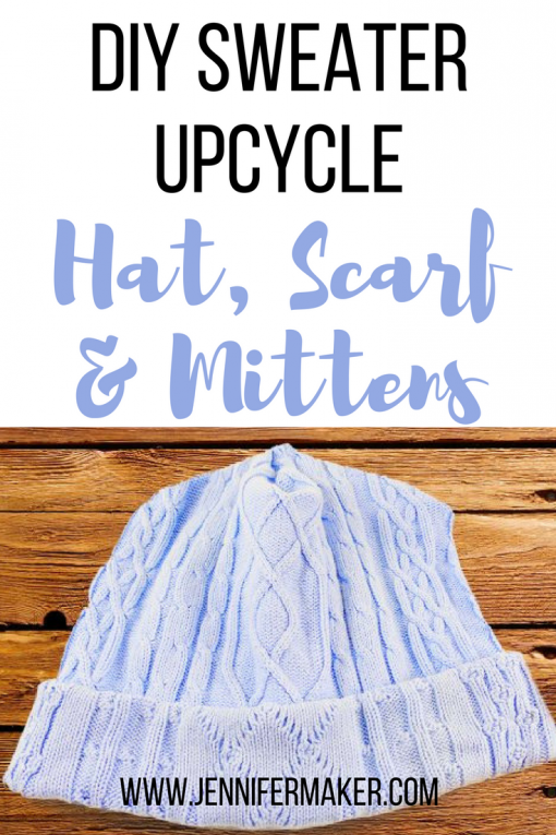This is SO cool! Upcycle old sweaters into new hats, scarves, and mittens and give them as #Christmas gifts! Refashion and remake your sweaters into fun sweater craft ideas | sweater crafts | sweater upcycling diy | 