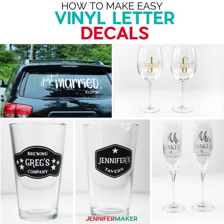 DIY Vinyl Letter Decals: Celebrate with Temporary Decals