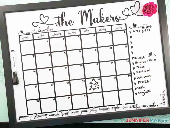 DIY-Whiteboard-Calendar-JenniferMaker-Covershot-with-writing
