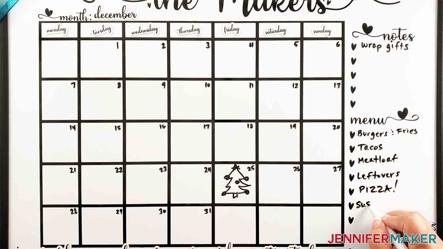 DIY-Whiteboard-Calendar-JenniferMaker-write-in-menu