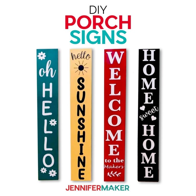 DIY Porch Signs: How to Cut & Apply Long Vinyl with the Cricut Maker 3!