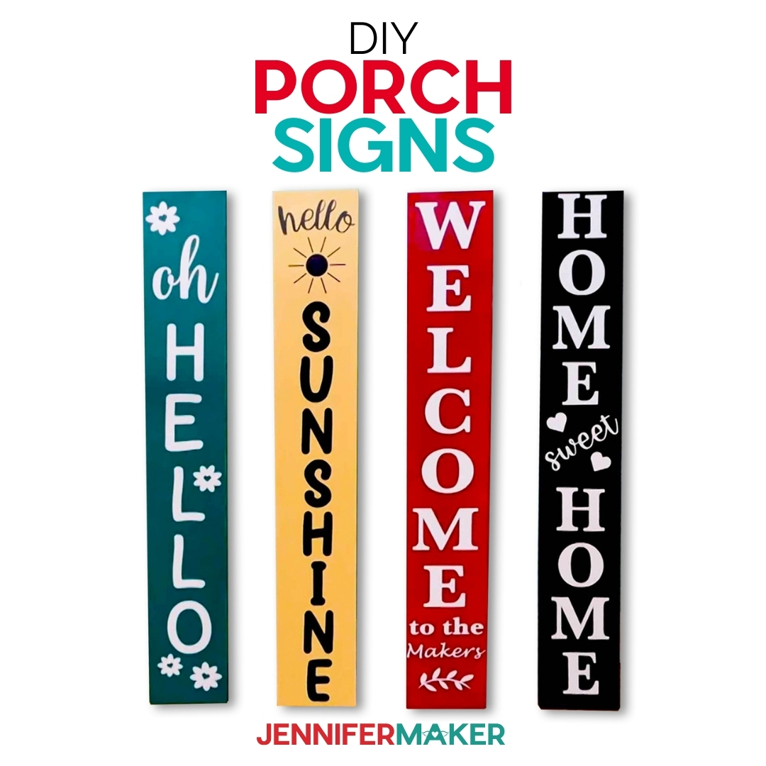 diy porch signs how to cut apply long vinyl with the cricut maker 3 jennifer maker