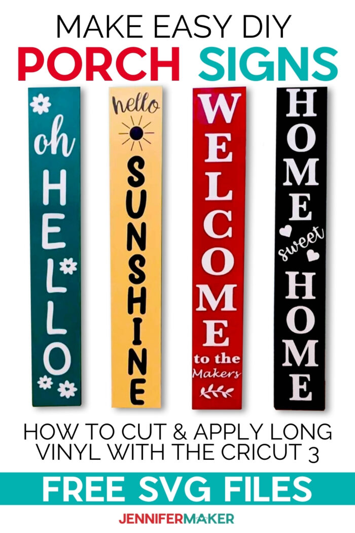 Download Diy Porch Signs How To Cut Apply Long Vinyl With The Cricut Maker 3 Jennifer Maker