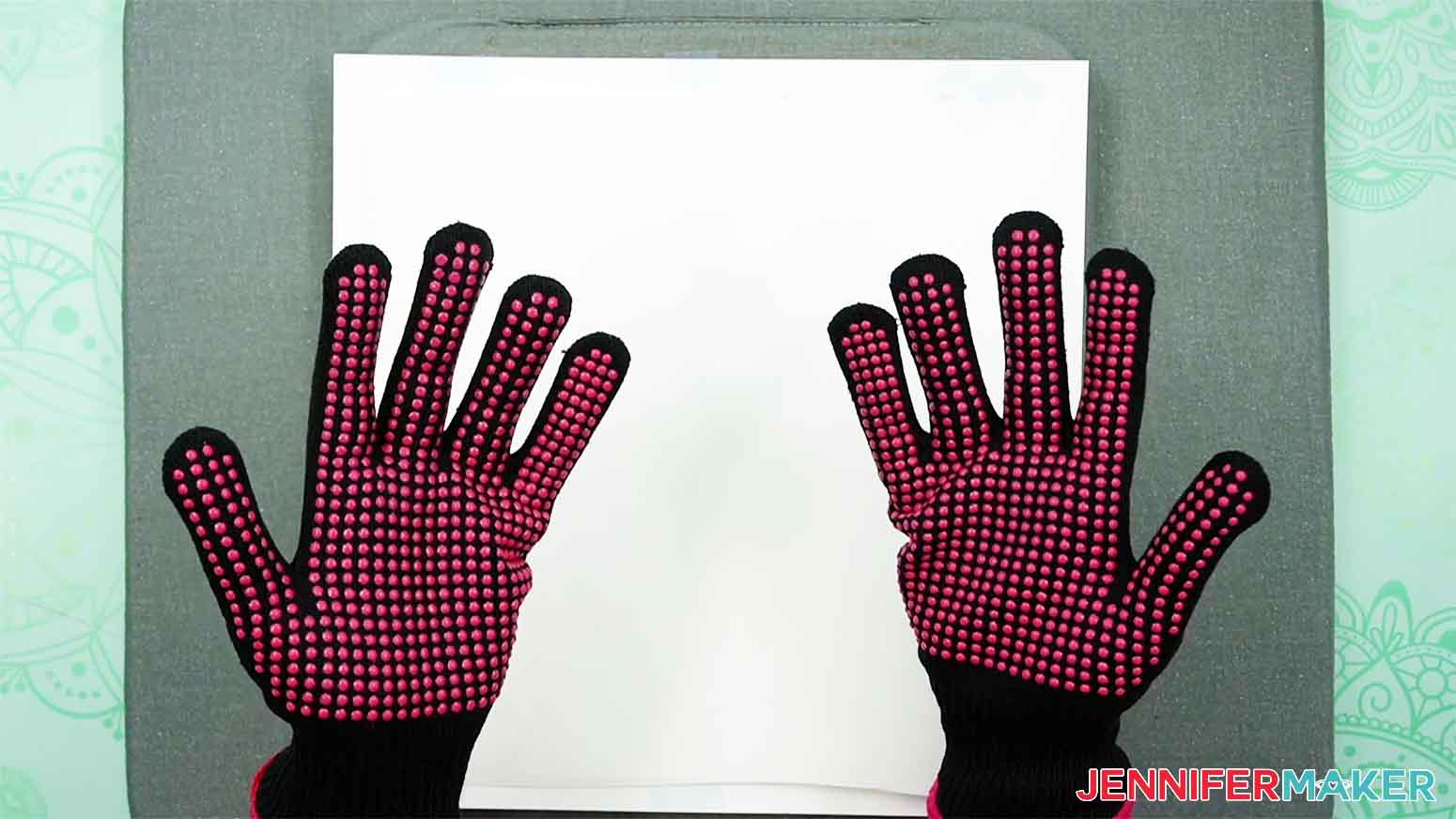 wear heat resistant gloves