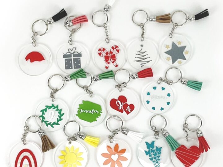 Easy Acrylic Keychains: 14 Fun Designs - Jennifer Maker