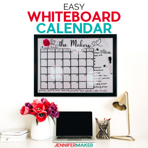Learn how to personalize a Whiteboard Calendar to make it all your own