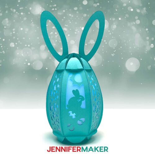 3D Easter Egg Lantern With Lights For Spring - Jennifer Maker