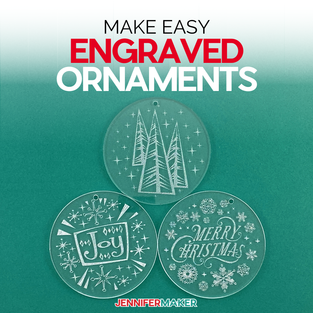 Use the Cricut engraving tool to make fun Engraved Ornaments