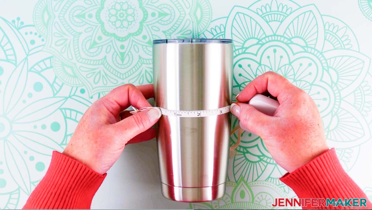 Diy Etched Stainless Steel Tumbler Made With A Cricut Stencil Jennifer Maker 0691