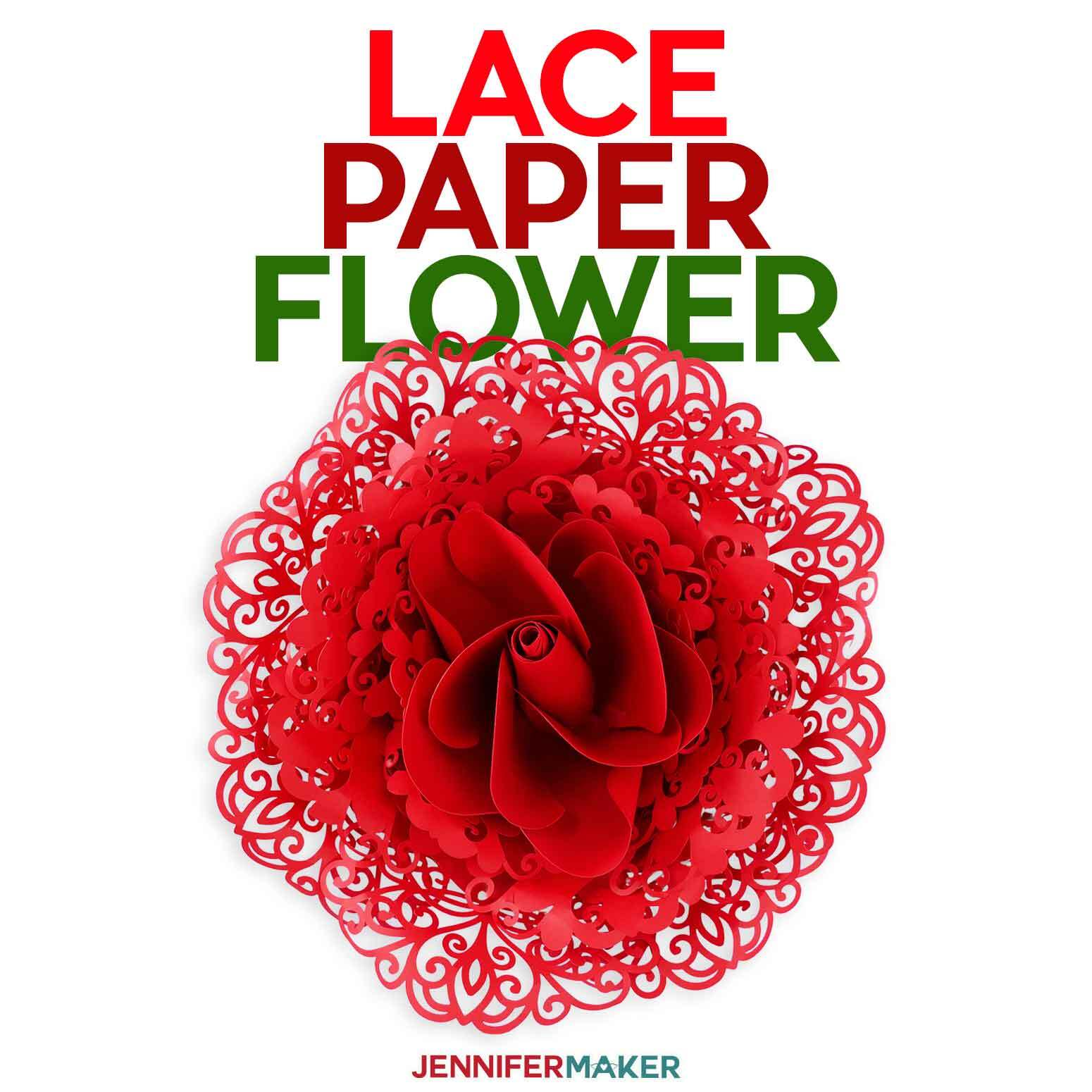 Download Giant Lace Paper Flower With Filigree Petals Jennifer Maker