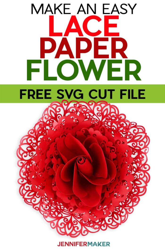 Giant Lace Paper Flower with Filigree Petals - Jennifer Maker