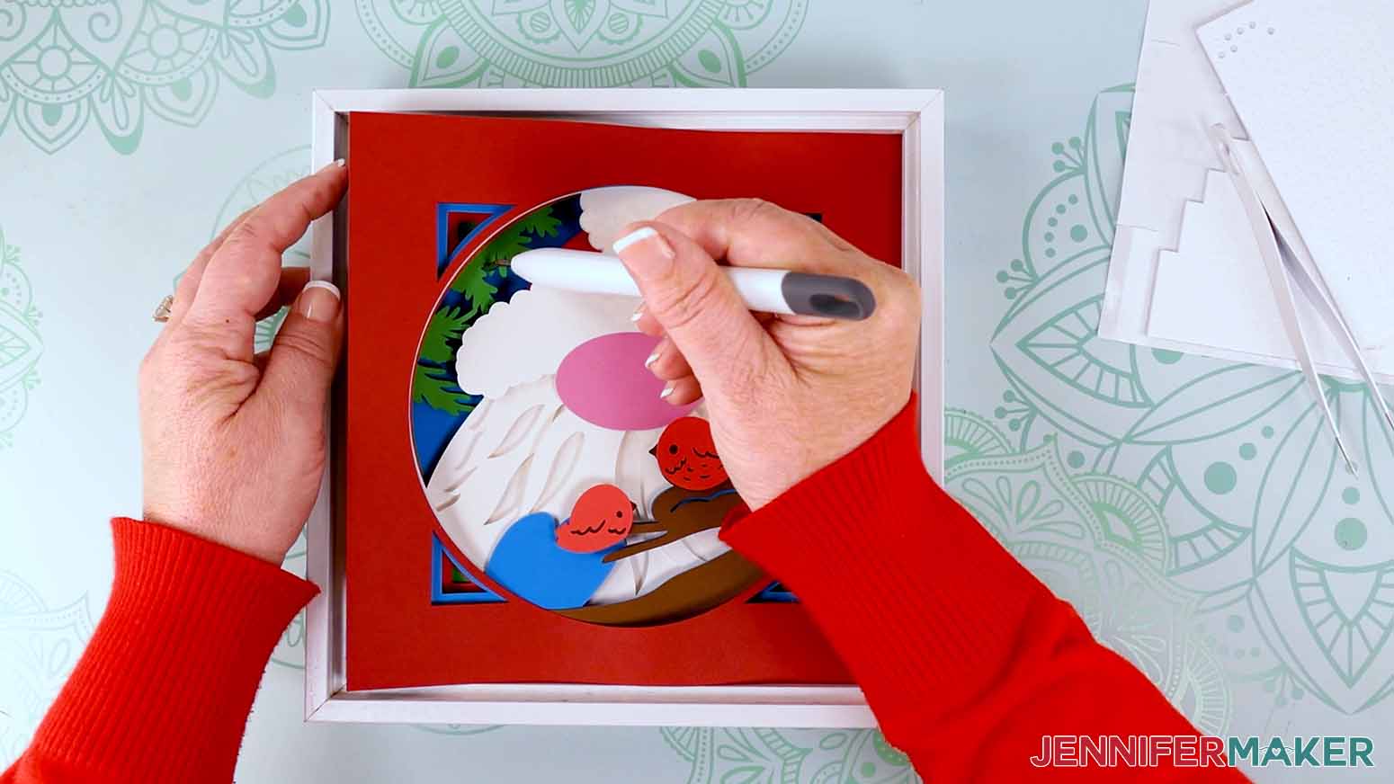 gnome shadow box gently lift layers out of shadow box with weeding tool