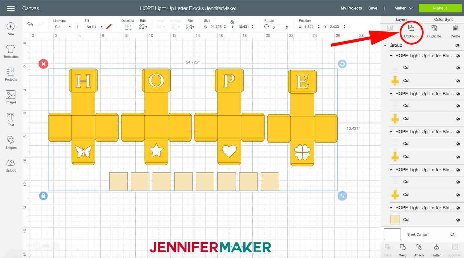 hope block svg in design space