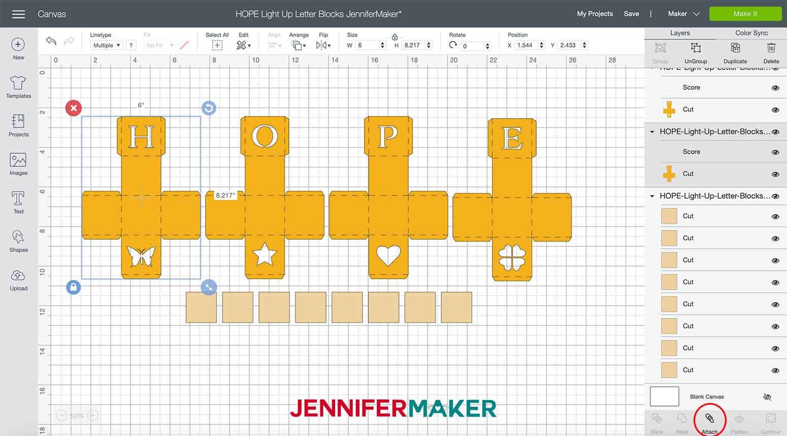 Download Easy Light Up Letter Blocks To Inspire Uplift Jennifer Maker