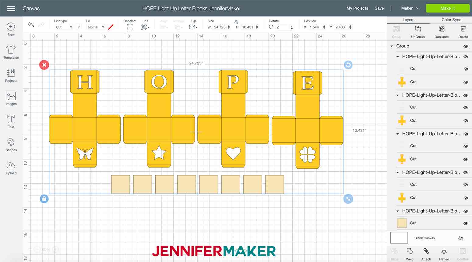 hope block svg in design space