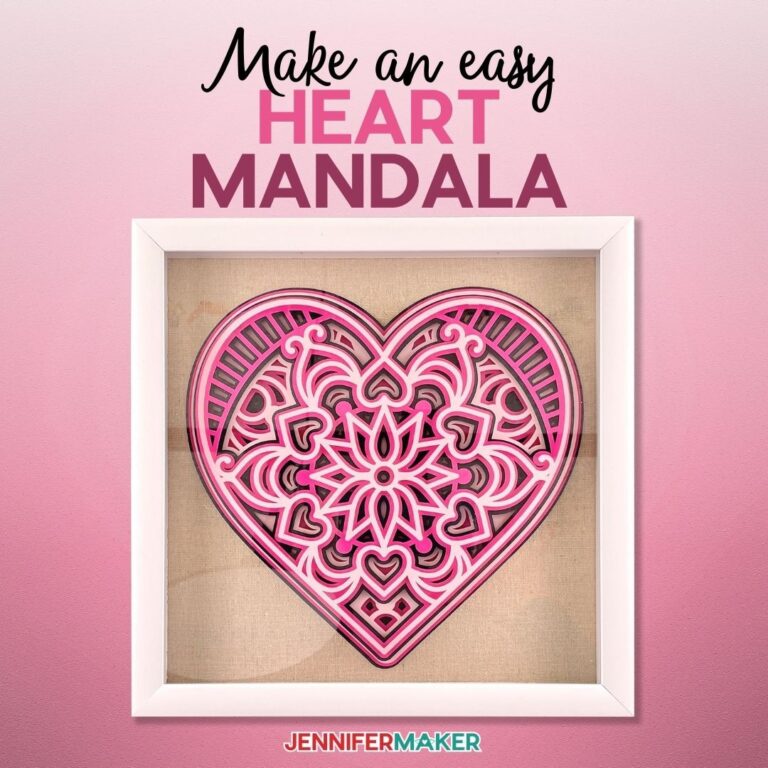 Layered Heart Mandala: Beautiful 3D Paper Art