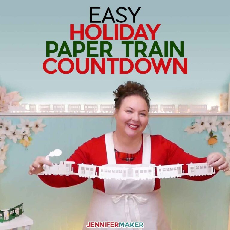 Holiday Paper Train Countdown: Easy Christmas Papercraft