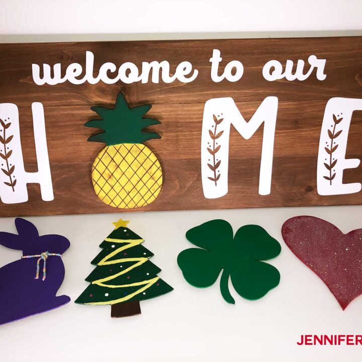 DIY SEASONAL HOME SIGN WITH THE CRICUT KNIFE BLADE