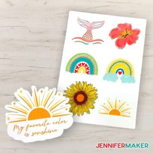 How to Make Stickers on a Cricut - Jennifer Maker