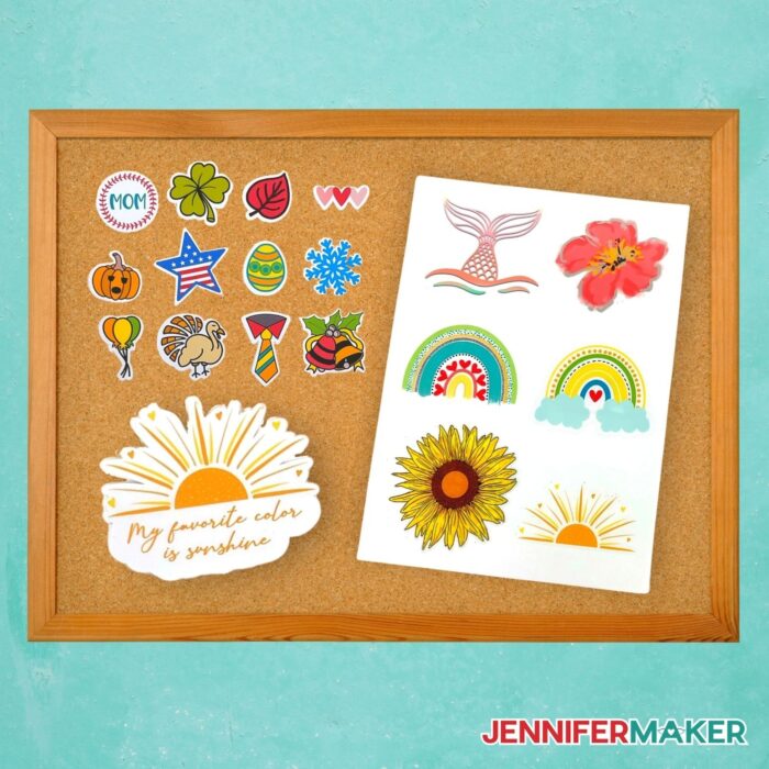 Make Waterproof Stickers with a Sublimation Sticker Sheet - Jennifer Maker