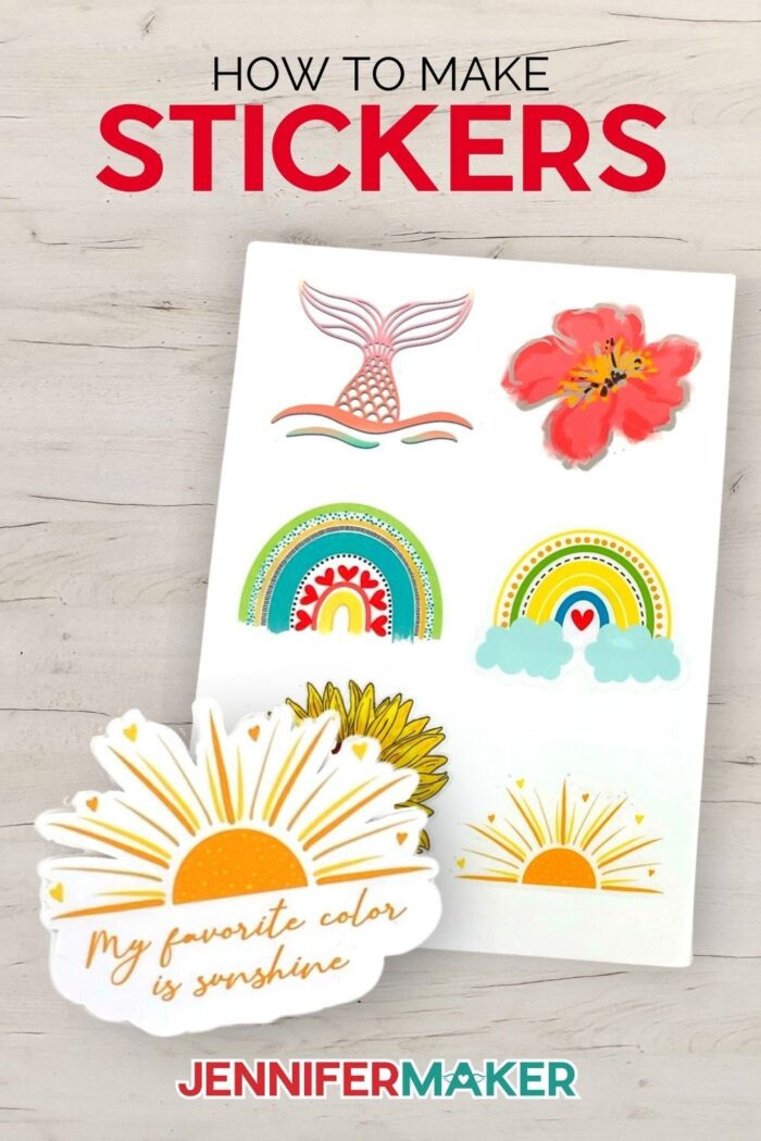 how to make stickers on a cricut jennifer maker