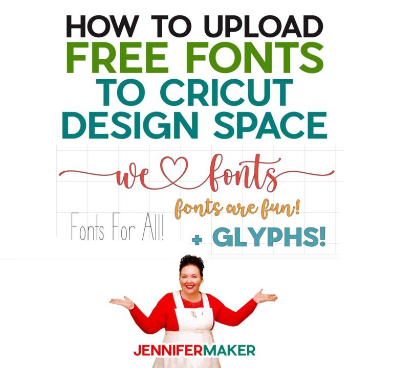 How To Get Fonts From Dafont To Cricut Use The Secret Characters Called Glyphs Jennifer Maker