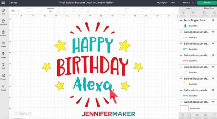 How To Make A Balloon Bouquet Put Vinyl On Balloons Jennifer Maker