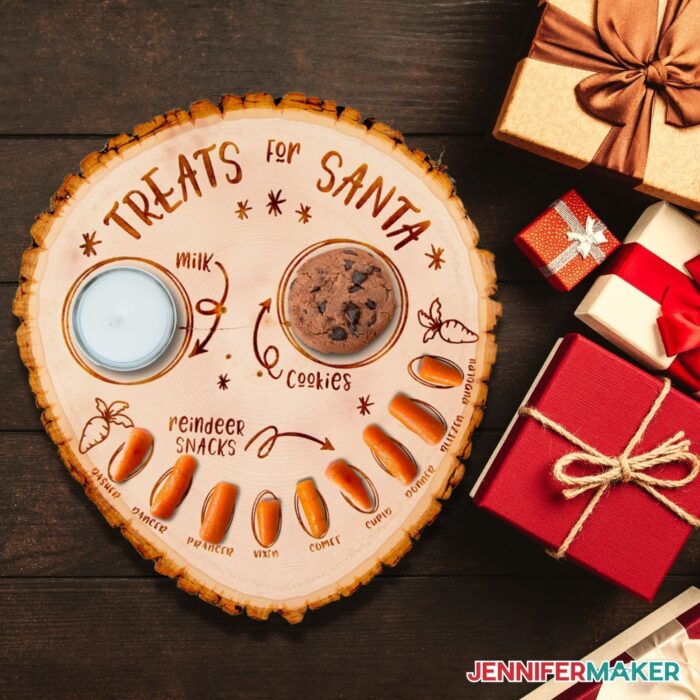 Santa Cookie Tray with Torch Paste