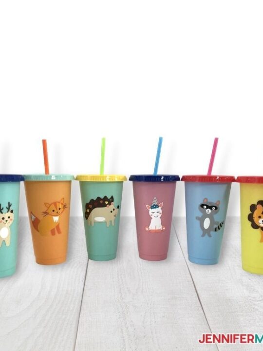 Color Changing Cups for Kids Toddler Cups With Name Rainbow Color