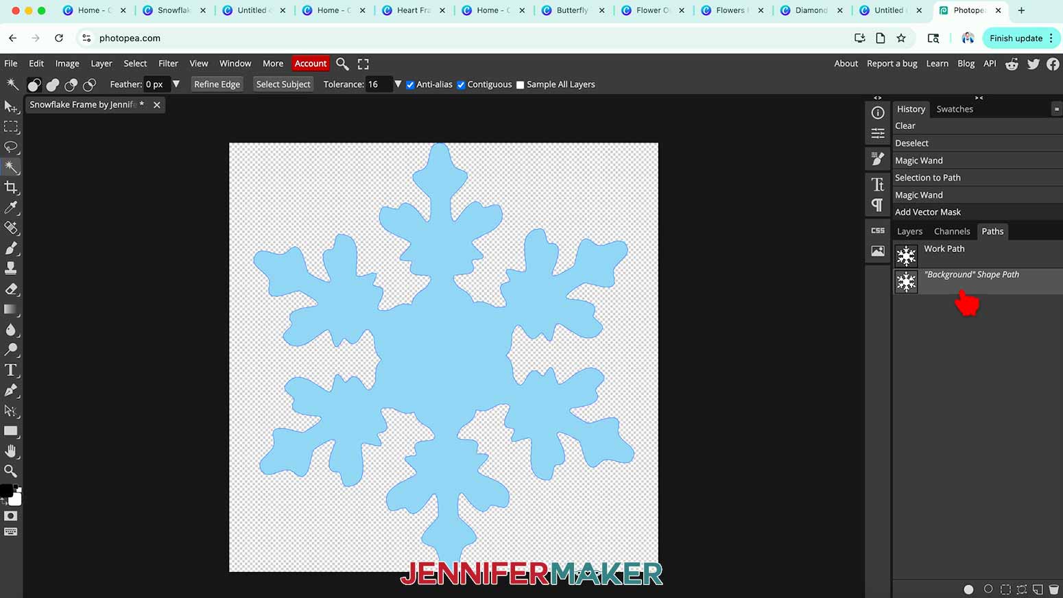 The new Background Shape Path is the layer that will be the frame piece in Canva.