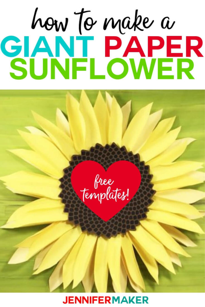 Giant Paper Sunflower Tutorial This Will Mesmerize You Jennifer Maker