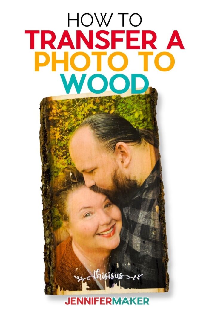 Couple photo transferred to wood plaque