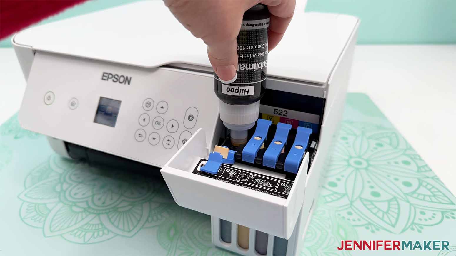 If one or more reservoir is close to the minimum level, add more ink now. Running these resource-heavy processes without enough ink can damage the printer or give you unreliable results.