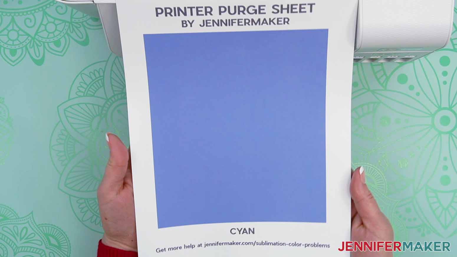Once the printed sheet has dried, label it to keep track of your progress, then look closely at it.