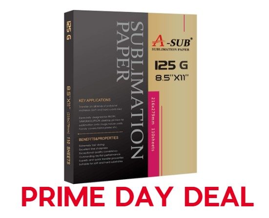 A-Sub Sublimation Paper Amazon Prime Day Deal