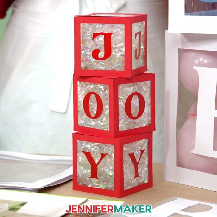Learn how to make DIY Balloon Boxes with Letters with Jennifer Maker's tutorial! 