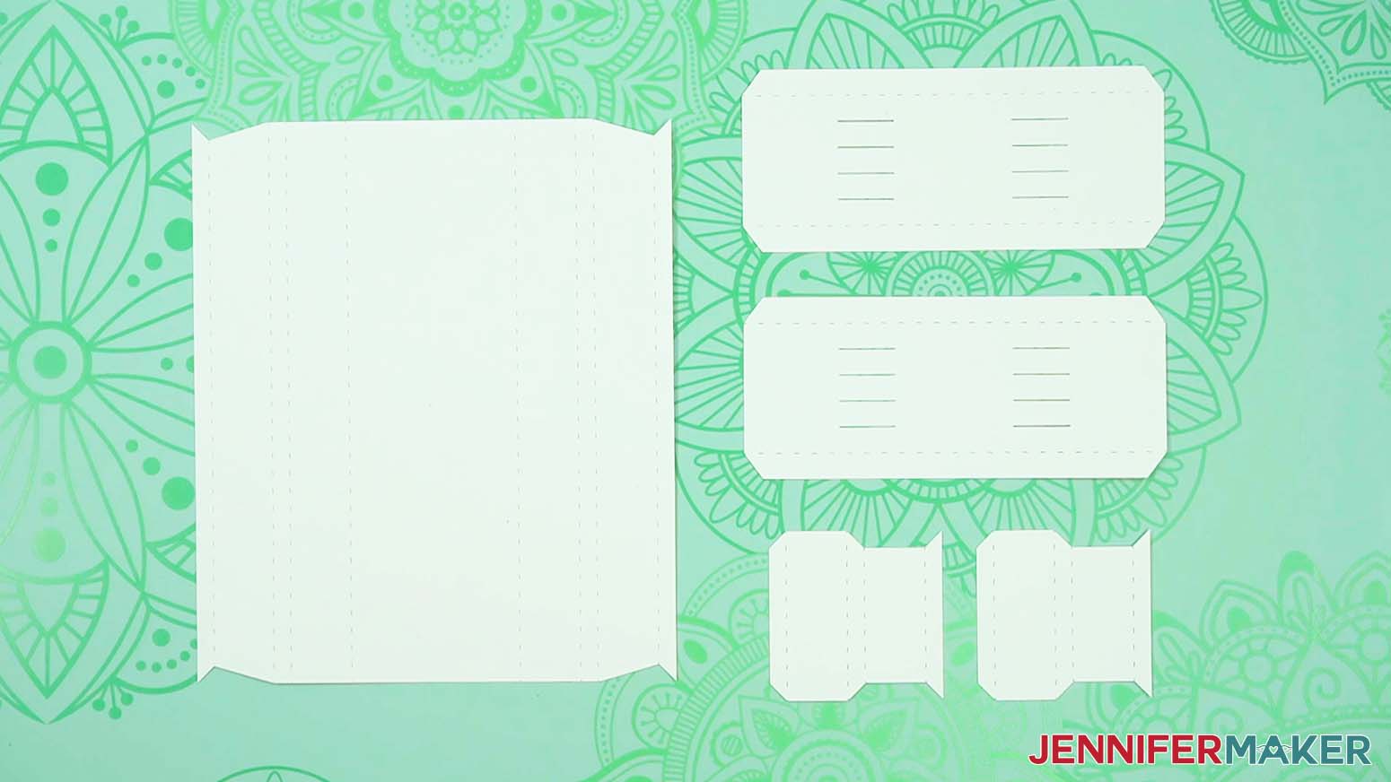 Love paper lantern cut base pieces
