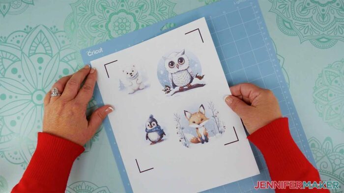Place the sublimation print face up on the upper left of a LightGrip machine mat.