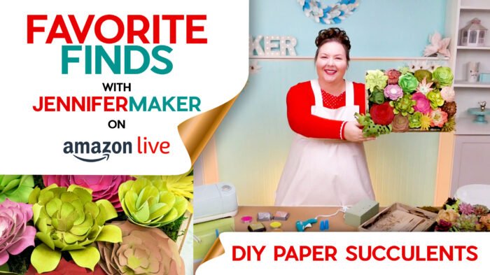 Paper Succulent Supplies Video on Amazon Live